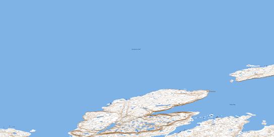Grays Bay Topographic map 076M14 at 1:50,000 Scale