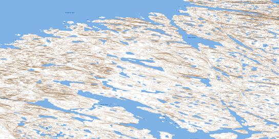 Inman Harbour Topo Map 076M16 at 1:50,000 scale - National Topographic System of Canada (NTS) - Toporama map