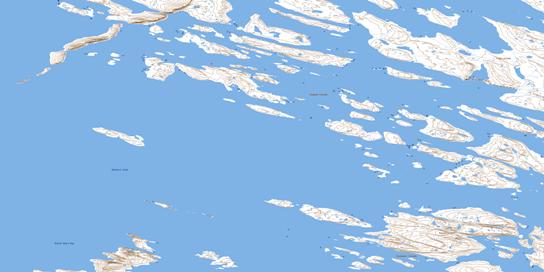 Marcet Island Topo Map 076N14 at 1:50,000 scale - National Topographic System of Canada (NTS) - Toporama map