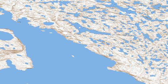 Shoe Island Topo Map 076O12 at 1:50,000 scale - National Topographic System of Canada (NTS) - Toporama map