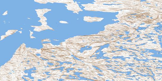 Buchan Bay Topo Map 076O13 at 1:50,000 scale - National Topographic System of Canada (NTS) - Toporama map