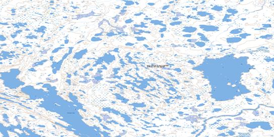 Brichta Lake Topo Map 076P15 at 1:50,000 scale - National Topographic System of Canada (NTS) - Toporama map