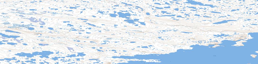 Elu Inlet Topographic map 077A11 at 1:50,000 Scale