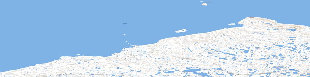 Cape Alexander Topo Map 077A14 at 1:50,000 scale - National Topographic System of Canada (NTS) - Toporama map