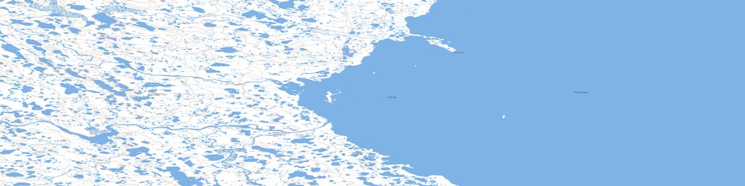 Norway Bay Topo Map 077H01 at 1:50,000 scale - National Topographic System of Canada (NTS) - Toporama map