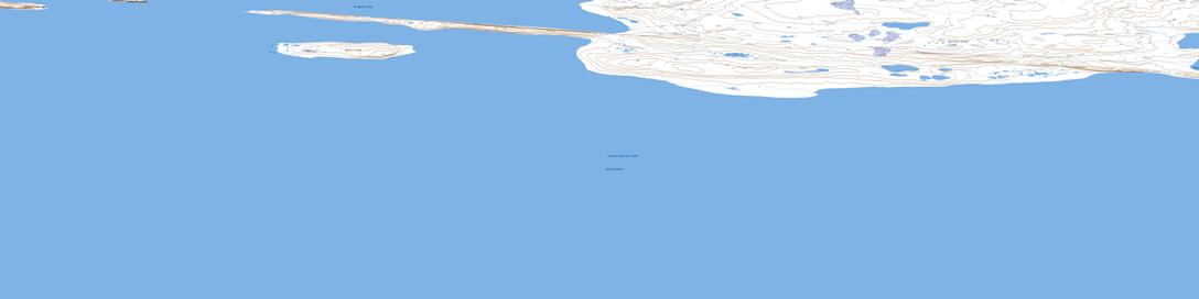 Dealy Island Topographic map 078F16 at 1:50,000 Scale