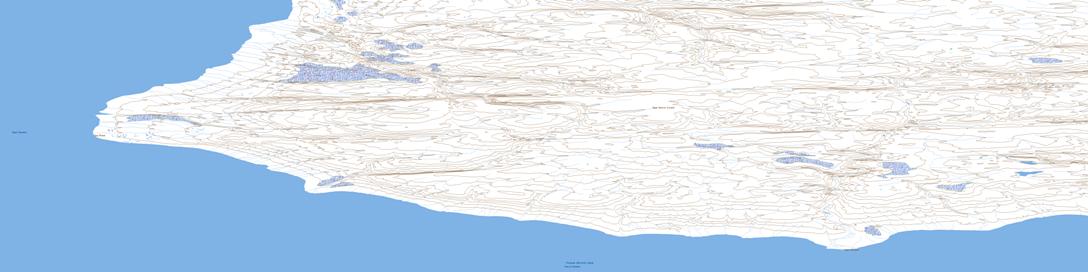 Cape Gillman Topographic map 078H01 at 1:50,000 Scale
