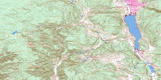 Penticton Topo Map 082E05 at 1:50,000 scale - National Topographic System of Canada (NTS) - Toporama map