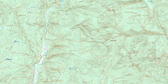Almond Mountain Topo Map 082E07 at 1:50,000 scale - National Topographic System of Canada (NTS) - Toporama map