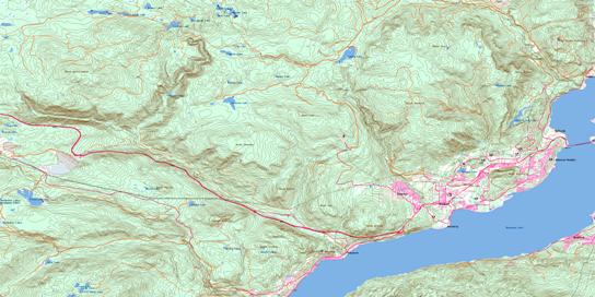 Peachland Topo Map 082E13 at 1:50,000 scale - National Topographic System of Canada (NTS) - Toporama map