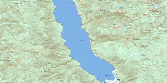 Boswell Topographic map 082F07 at 1:50,000 Scale