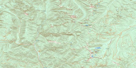 Grassy Mountain Topo Map 082F08 at 1:50,000 scale - National Topographic System of Canada (NTS) - Toporama map