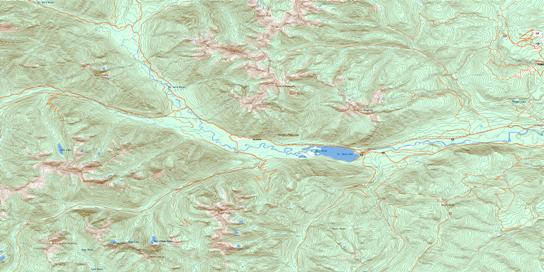 St Mary Lake Topo Map 082F09 at 1:50,000 scale - National Topographic System of Canada (NTS) - Toporama map