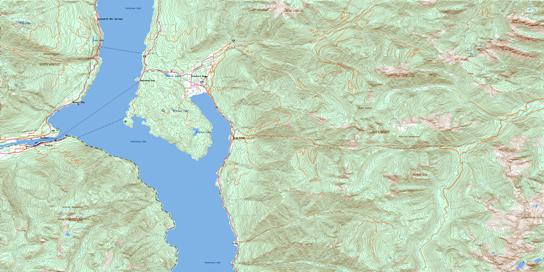 Crawford Bay Topo Map 082F10 at 1:50,000 scale - National Topographic System of Canada (NTS) - Toporama map