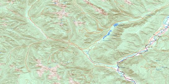 Passmore Topo Map 082F12 at 1:50,000 scale - National Topographic System of Canada (NTS) - Toporama map