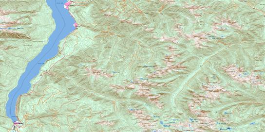 Slocan Topographic map 082F14 at 1:50,000 Scale