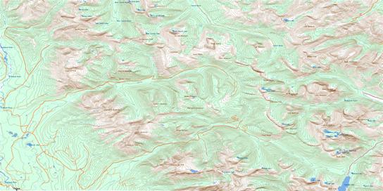 Sage Creek Topo Map 082G01 at 1:50,000 scale - National Topographic System of Canada (NTS) - Toporama map