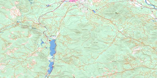 Moyie Lake Topo Map 082G05 at 1:50,000 scale - National Topographic System of Canada (NTS) - Toporama map