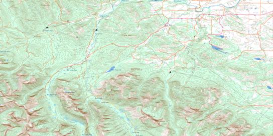 Beaver Mines Topographic map 082G08 at 1:50,000 Scale