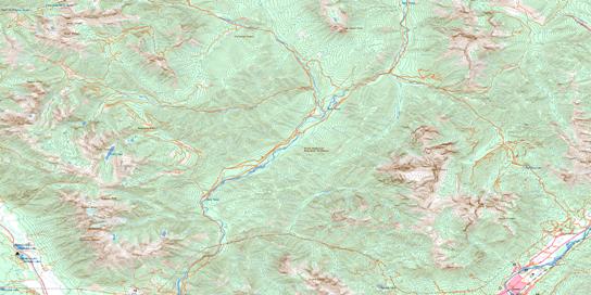 Fernie Topographic map 082G11 at 1:50,000 Scale