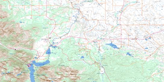 Waterton Lakes Topo Map 082H04 at 1:50,000 scale - National Topographic System of Canada (NTS) - Toporama map