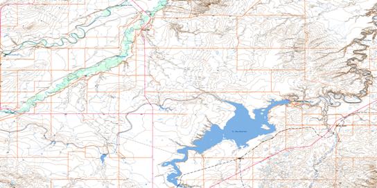 Raley Topo Map 082H06 at 1:50,000 scale - National Topographic System of Canada (NTS) - Toporama map