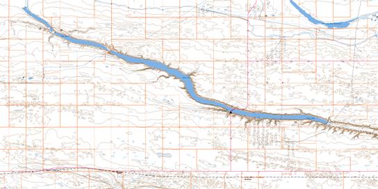 Chin Coulee Topo Map 082H09 at 1:50,000 scale - National Topographic System of Canada (NTS) - Toporama map