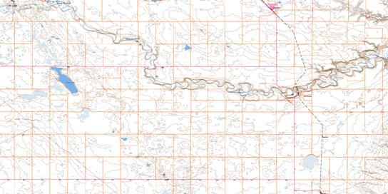 Carmangay Topographic map 082I03 at 1:50,000 Scale