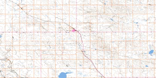 Vulcan Topo Map 082I06 at 1:50,000 scale - National Topographic System of Canada (NTS) - Toporama map