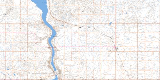 Mcgregor Lake Topographic map 082I07 at 1:50,000 Scale