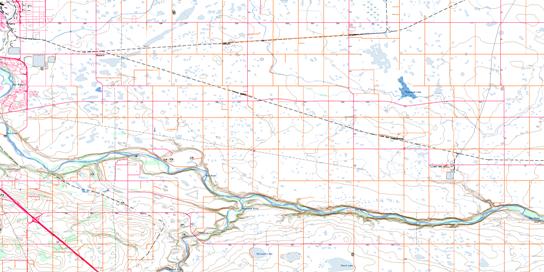 Dalemead Topographic map 082I13 at 1:50,000 Scale
