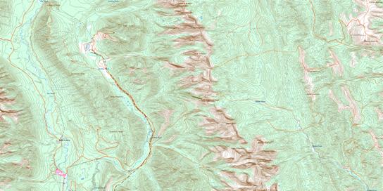 Fording River Topo Map 082J02 at 1:50,000 scale - National Topographic System of Canada (NTS) - Toporama map