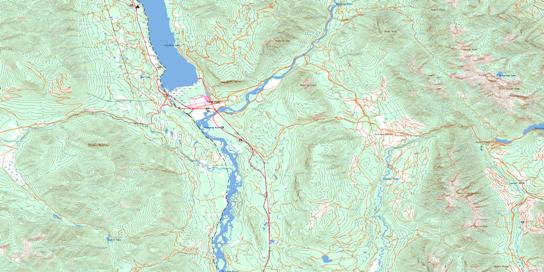 Canal Flats Topo Map 082J04 at 1:50,000 scale - National Topographic System of Canada (NTS) - Toporama map