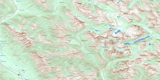 Mount Assiniboine Topographic map 082J13 at 1:50,000 Scale