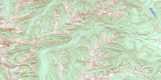 Findlay Creek Topo Map 082K01 at 1:50,000 scale - National Topographic System of Canada (NTS) - Toporama map