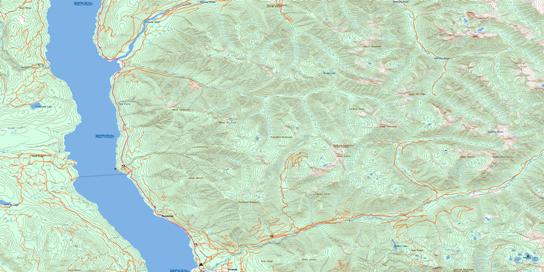 St Leon Creek Topo Map 082K05 at 1:50,000 scale - National Topographic System of Canada (NTS) - Toporama map