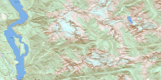 Duncan Lake Topo Map 082K07 at 1:50,000 scale - National Topographic System of Canada (NTS) - Toporama map