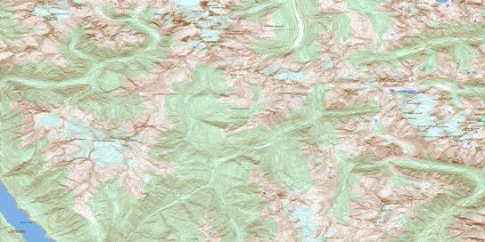 Howser Creek Topo Map 082K10 at 1:50,000 scale - National Topographic System of Canada (NTS) - Toporama map