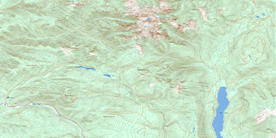 Eureka Mountain Topo Map 082L01 at 1:50,000 scale - National Topographic System of Canada (NTS) - Toporama map