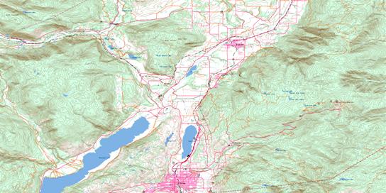 Vernon Topographic map 082L06 at 1:50,000 Scale