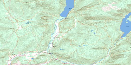 Shuswap Falls Topo Map 082L07 at 1:50,000 scale - National Topographic System of Canada (NTS) - Toporama map