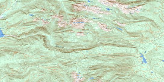 Mount Fosthall Topo Map 082L08 at 1:50,000 scale - National Topographic System of Canada (NTS) - Toporama map