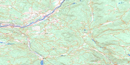 Monte Creek Topographic map 082L12 at 1:50,000 Scale
