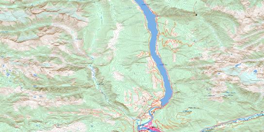 Mount Revelstoke Topographic map 082M01 at 1:50,000 Scale