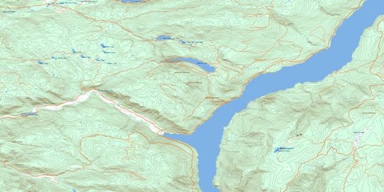 Adams Plateau Topographic map 082M04 at 1:50,000 Scale