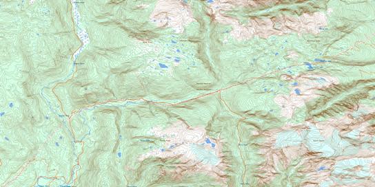 Ratchford Creek Topographic map 082M07 at 1:50,000 Scale