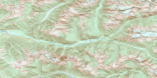 Goldstream River Topo Map 082M09 at 1:50,000 scale - National Topographic System of Canada (NTS) - Toporama map
