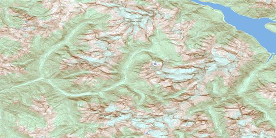Argonaut Mountain Topo Map 082M16 at 1:50,000 scale - National Topographic System of Canada (NTS) - Toporama map