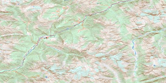 Illecillewaet Topographic map 082N04 at 1:50,000 Scale