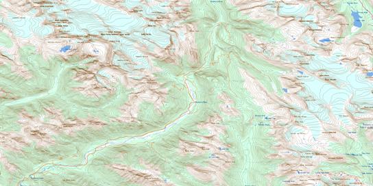 Blaeberry River Topo Map 082N10 at 1:50,000 scale - National Topographic System of Canada (NTS) - Toporama map